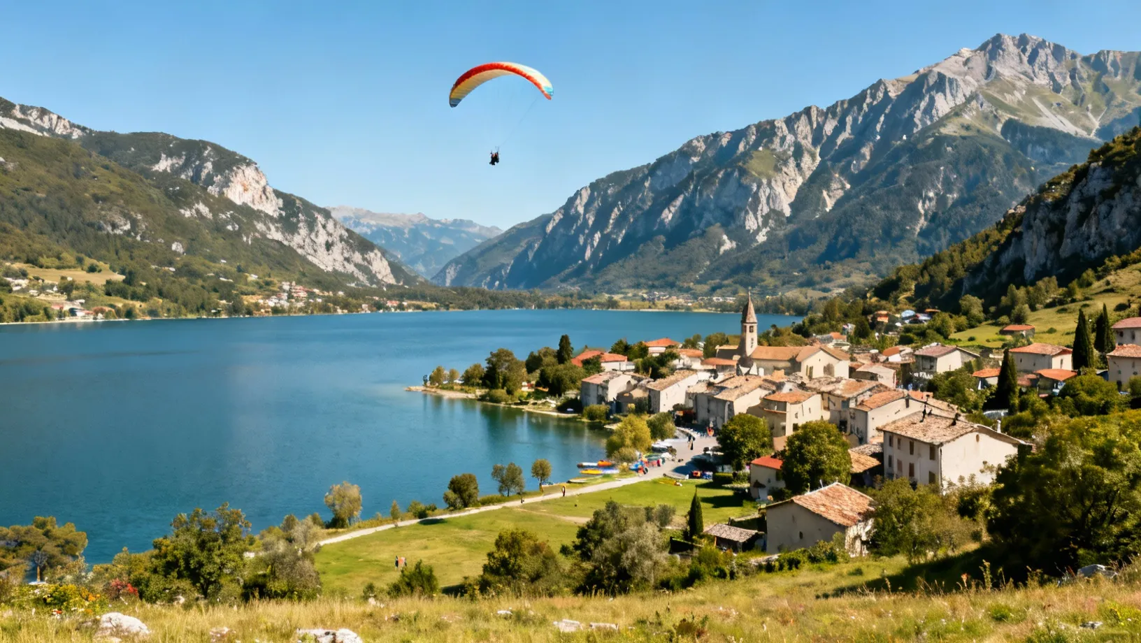 Vue de Saint-André-les-Alpes dans le Verdon